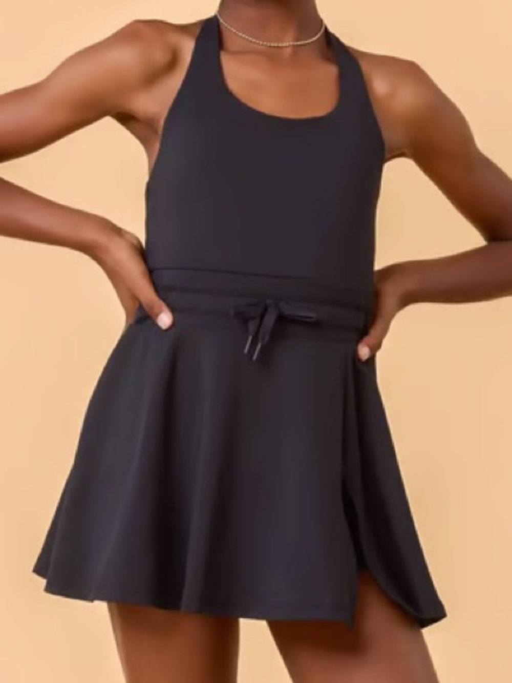 Blogilates Girls' Black Game Set Match Dress